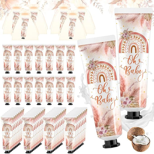 48 Sets Boho Hand Cream Gifts Bulk Baby Shower Hand Cream Travel Size Lotion Bulk Fall Thanksgiving Party Supplies Favors Birthday Wedding for Guest
