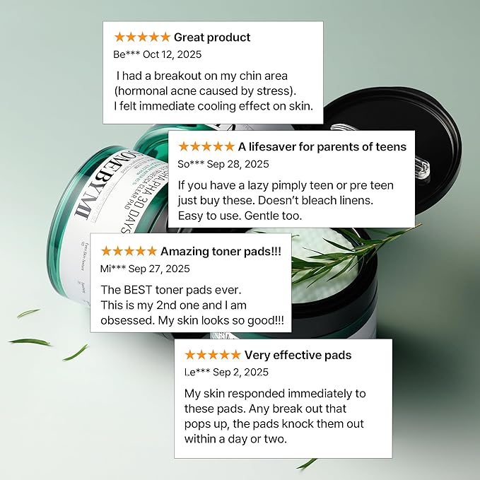 SOME BY MI AHA BHA PHA 30 Days Miracle Truecica Clear Pad – Pack of 2 – Korean Exfoliating Centella Face Toner Pads – Gently Clears Impurities, Refines Pores & Smooths Skin Texture – Korean Skin Care