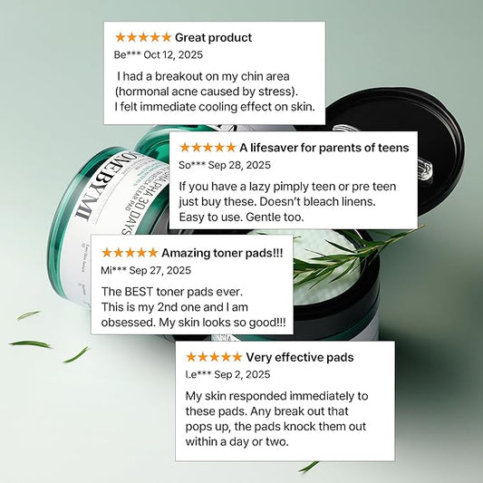 SOME BY MI AHA BHA PHA 30 Days Miracle Truecica Clear Pad – Pack of 2 – Korean Exfoliating Centella Face Toner Pads – Gently Clears Impurities, Refines Pores & Smooths Skin Texture – Korean Skin Care