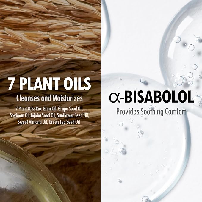 VEGREEN Rice Daily Moisture Pore Cleanser – Korean Skincare with 7-Plant Oil Complex | Gentle Makeup Remover for Oily Skin (5.07 fl oz)