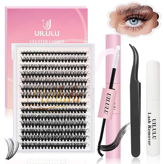 Lash Clusters Individual Lashes D Curl 30+40D 0.07D 9-16 MIX 280 Clusters Lashes DIY Lash Extensions at Home False Lashes Wispy Eye Lash Clusters