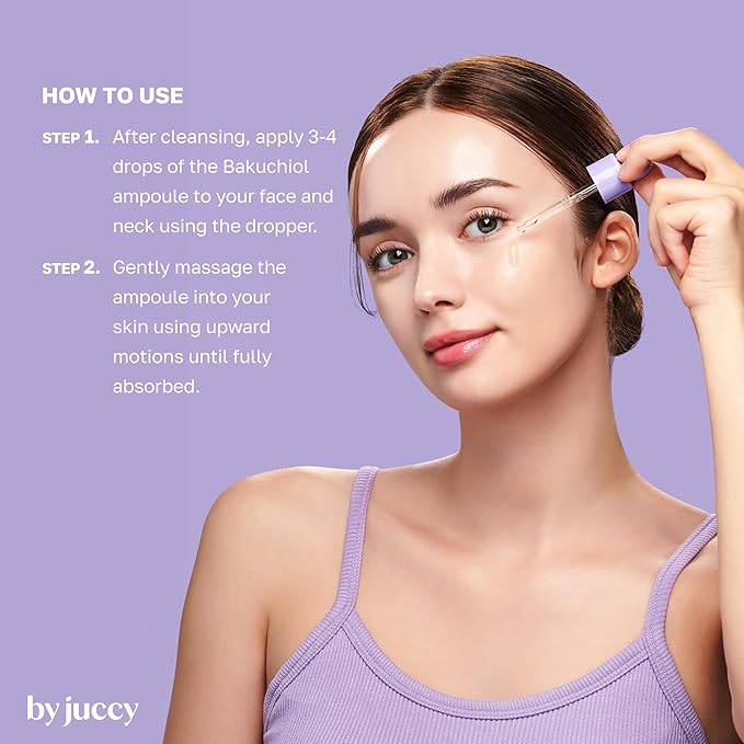 By Juccy Vinoberry Bakuchi-oil 30,000 ppm Firming AmpouleㅣWrinkle-Softening & Texture-Perfecting | Bakuchiol, Viniferatrol, Peptides, Cica | Skin ElasticityㅣKorean Skincare | By Juicy | 1.01 Fl.oz