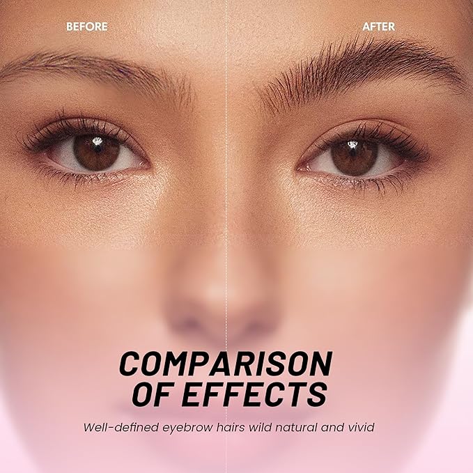 Eyebrow Pen, Waterproof Microblading Eyebrow Pencil, 2-in-1 Dual-Ended 4 Tip Eye Brow Makeup Pen for Women with Precise Curved Brush-Tip Create Natural Hair-Like Brows, Last All-Day (Cool Brown)