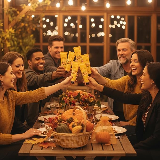 48 Sets Pumpkin Hand Cream Gifts Bulk Fall Thanksgiving Hand Cream Travel Size Lotion Bulk Fall Thanksgiving Party Supplies Favors Pumpkin Holiday Birthday Wedding for Guest