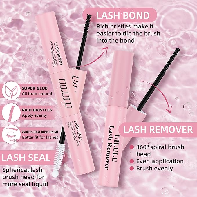 Lash Clusters Kit 10-18mm Natural Lashes Clusters D Curl False Eyelash Clusters, DIY Lash Extension Kit with Lash Bond & Seal, Lash Glue Remover, Lash Tweezers(08 set)