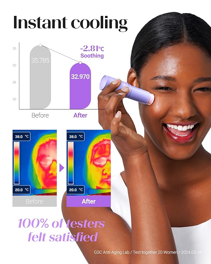 THESAEM Iceland Hydrating Peptide Eye Stick 0.38 oz - Elasticity, Cooling, Moisturizing Eye Balm for Loose Skin – Under Eye Treatment - Balm to Smooth Skin Texture - Daisy Flower Scent