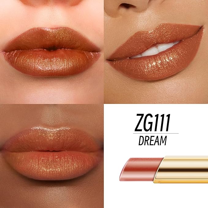 Red Brown Nude Lipstick Set for Women Shimmer Tinted Lip Balm Hydrating Moisturizing Lip Gloss Cruelty Free Lip Makeup, DM108/111/118