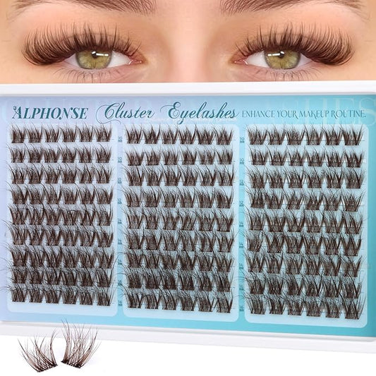 Brown Lash Clusters Wispy Individual Lashes Natural cluster eyelash extensions