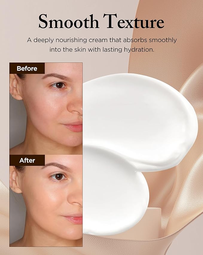 Hyoyong Cream Korean Traditional Herbal Fermented Face Moisturizer Anti-Aging Formula with Royal Jelly, Lecithin for Firmness Elasticity Intensive Nourishing, 1.69 oz.