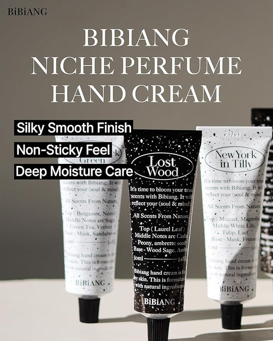 New York in Tilly Hand Cream - Korean Hand Care for Moisturizing & Nourishment - Hydrating Hand Care Formula with Floral Lily Scent, Shea Butter & Niacinamide - 1.69oz