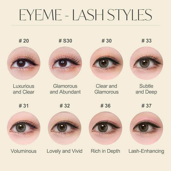 EYEME Eyelash NO.31 – 5 Pack Set, Flared & Voluminous False Eyelashes, Wispy Cat Eye Lashes for an Open-Eye Effect, Lightweight & Soft for All-Day Wear, K-Beauty