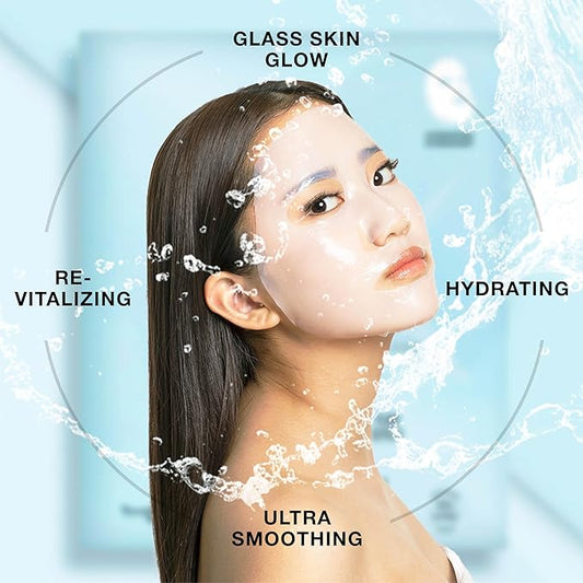 STARSKIN Red Carpet Ready Bio-Cellulose Face Mask – 1 Pack, Hydrating Face Mask for all Skin Types, Instant Hydration & Glass-Skin Glow, Revitalizing and Moisturizing, Korean Skincare