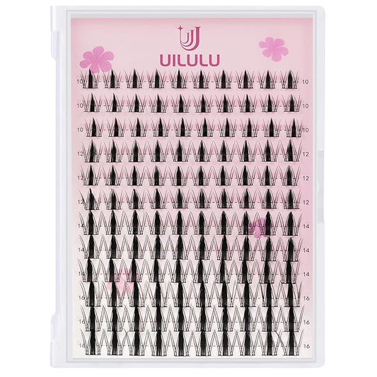Lash Clusters D Curl Clusters Lashes 0.07D 10-16 MIX 120 Eyelashes Individual Lashes DIY Lash Extensions at Home False Lashes Wide Band Anime Eye Lash Clusters U07 Lash