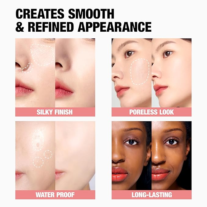 Delicate Silk Veil Art Primer - Korean Makeup, Poreless Matte Makeup Primer for Oily Skin (Lightweight, Hydrating), Blurring Pore Filler, Smooths fine lines，Long-Lasting Blur Effect, 1.01FL. Oz.