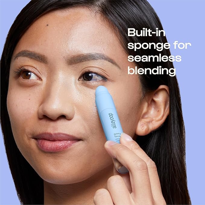 Alleyoop Game Face Makeup Concealer - Lightweight, Buildable Under Eye Concealer for Dark Circles, Hydrating Cream Formula for Women with Aloe Stem Cell - Smooth, Crease-Proof Makeup, MVP