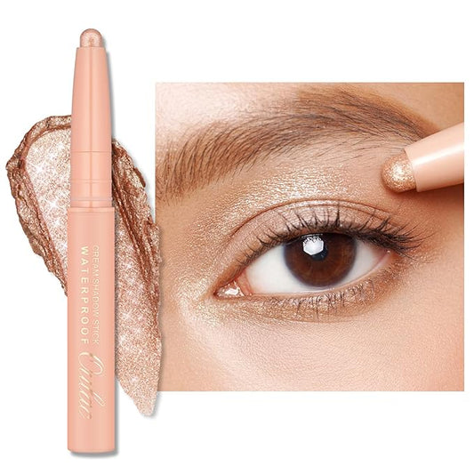 Oulac Champagne Eyeshadow Pencil – Long-Lasting Creamy Blendable Texture, Vegan & Cruelty-Free Eye Makeup, 1.25g, WS01Champagne Tower