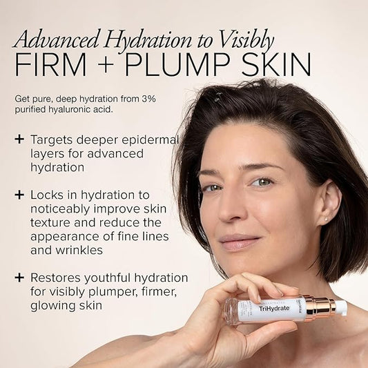 SeroVital TriHydrate – 3% Hyaluronic Acid Serum for Anti-Aging & Hydration – Plump & Firm Skin in 28 Days