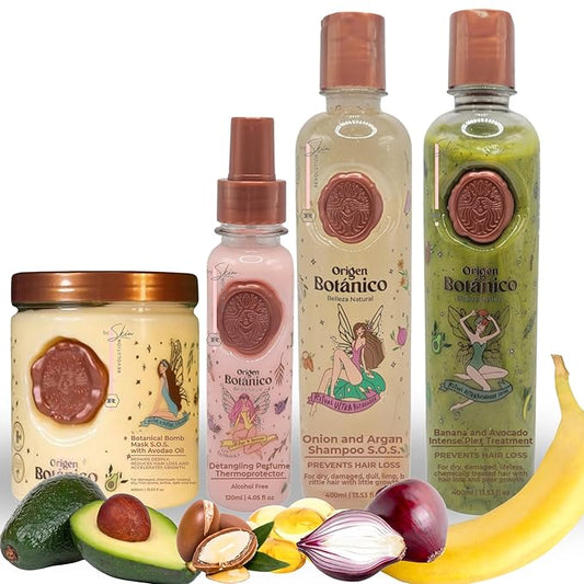 Aftercare for Ritual Botánico Keratina Orgánica | Treatment to Straighten, Repair and Relax Hair | All Natural, Organic & Vegan Ingredients | Product of Colombia | 4 Piece Kit