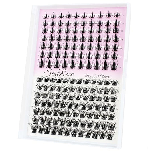 Lash Clusters Wispy Individual Lashes Fairy Lash Clusters 154pcs Eyelash Clusters Manga Eyelash Extensions (QF/Z03-0.07D-8-14)
