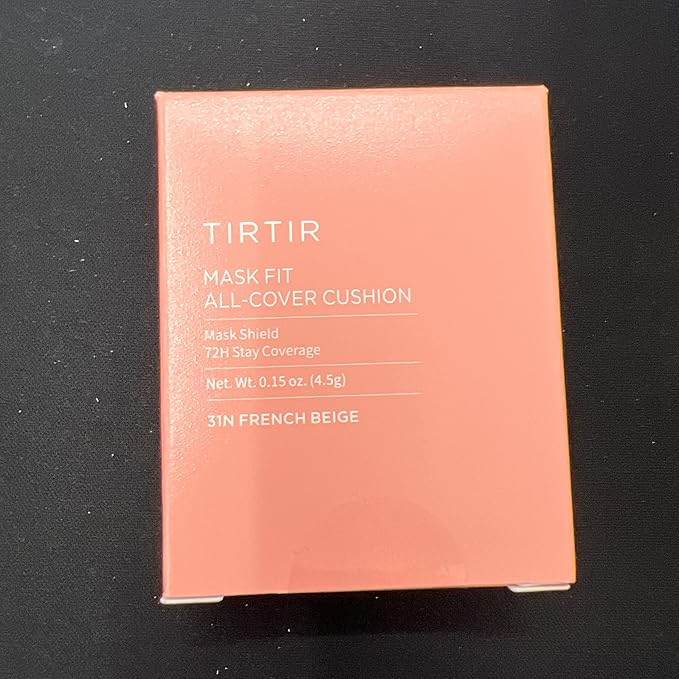 [*Mini Size*] TIRTIR All Cover Pink Cushion | Korean Cushion Foundation, (#31N French Beige, 0.15 Fl Oz)
