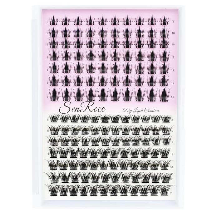 Lash Clusters Wispy Individual Lashes Fairy Lash Clusters 154pcs Eyelash Clusters Manga Eyelash Extensions (QF/Z03-0.07D-8-14)