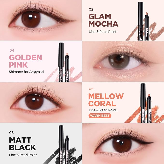 lilybyred Starry Eyes Am9 to Pm9 Gel Eyeliner | Korean Gel Eyeliner, Intense Color Payoff, Creamy Formula, Easy Blending, Built-in Sharpener, Smudge-Proof, Long-Lasting, 0.017 oz. (18 Hazy Brown)