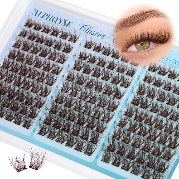 Brown Lash Clusters Wispy Individual Lashes Natural cluster eyelash extensions