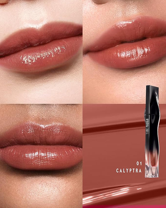 STELLAR DUST LIP STAIN-Long Lasting, Waterproof and Transferproof Lip Tint, Glossy Finish Lip Gloss, Lightweight Lipstick, High Coverage, Stocking Stuffers For Teen Girls (01 CALYPTRA)