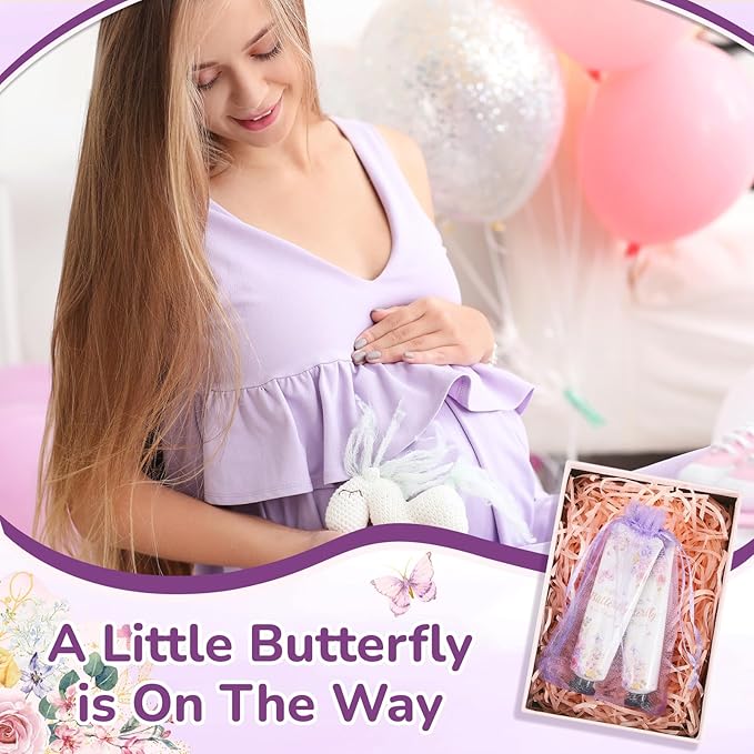 48 Sets a Butterfly Is on The Way Hand Cream Gifts Bulk Baby Shower Hand Cream Travel Size Lotion Bulk Fall Thanksgiving Party Supplies Favors Birthday Wedding for Guest