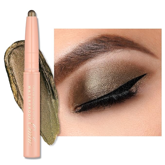 Oulac Twist-Up Eyeshadow Pencil – Waterproof Creamy Stick Blendable Texture, Vegan & Cruelty-Free Eye Makeup, 1.25g, 03 Sweet and Sour