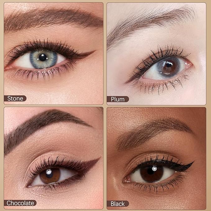 Persona Eyeliner Pencil Waterproof,24 Hr Waterproof Eyeliner Duo Sharpenable Eye Pencil,Long Wearing and Water Resistant,Smooth and Easy to Color (Plum)