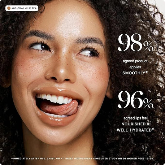 Nature Republic HONEY MELTING LIP (00 CHAI MILK TEA) SOFT LIP STICK Hydrating Gloss, Moisturizing balms, Sheer tint, Shine & Nude, Glowy Finish, korean make up, Stocking Stuffers