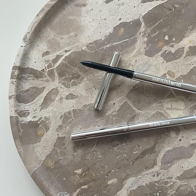 Sandstone Scandinavia Hypoallergenic Waterproof Eyeliner - Fragrance Free Metallic Eye liner - Vegan and Cruelty Free Eye Pencil - Eyeliner Pencil for Sensitive Eyes (Grey Stone)