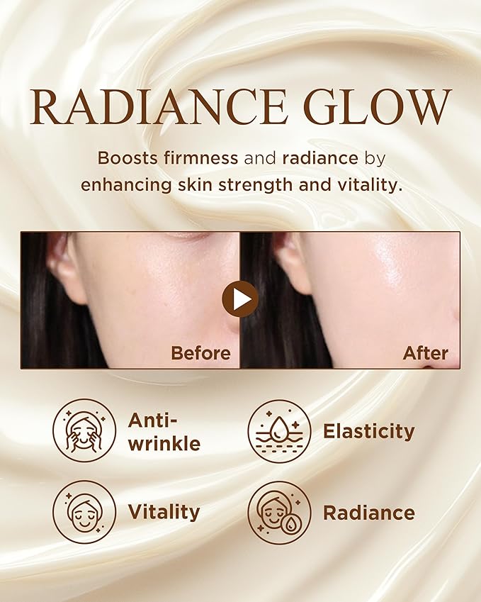 Bon Yeon Jin Korean Red Ginseng Face Cream Duo Set - Intensive Anti-Aging Moisturizer with Ceramide Squalane for Deep Wrinkle and Fine Lines Improvement Firming Nourishing, 1.69 oz. + 1.69 oz.