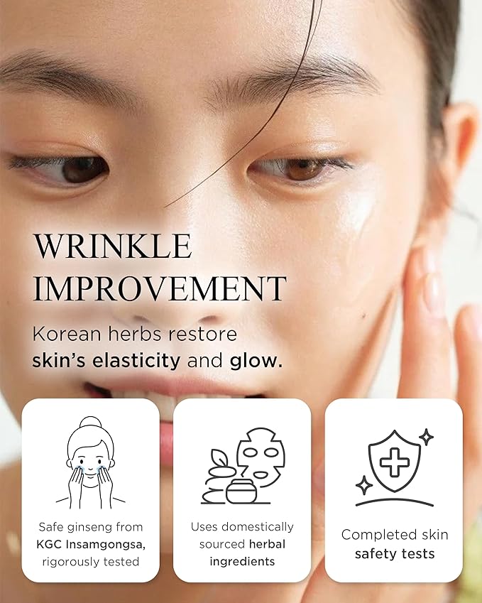 Bon Yeon Jin Korean Red Ginseng Face Essence Serum Gift Set - Anti-Aging Deep Hydration Nourishing Wrinkle Improvement with Ceramide Adenosine for Resilient Skin, 1.69 fl.oz.