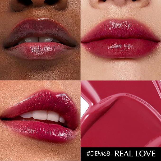 3Pc Dark Red Lipsticks Set for Women Hydrate Lipstick Glossy Moisture Lip Gloss Sheer-Medium Coverage Long Lasting Lipsticks for Dry Lips, DM68/95/98