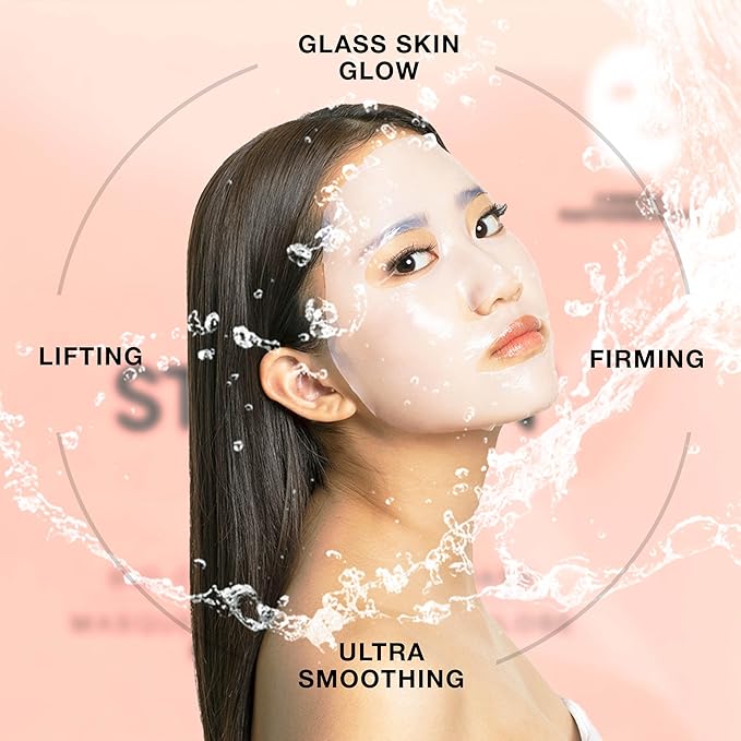 STARSKIN Close-Up 1x40g, Coconut Bio-Cellulose Firming Face Mask for all Skin Types, Face Lifting Korean Skincare Mask, Skin Elasticity Improvement and Rejuvenating Effect, K Beauty Skincare