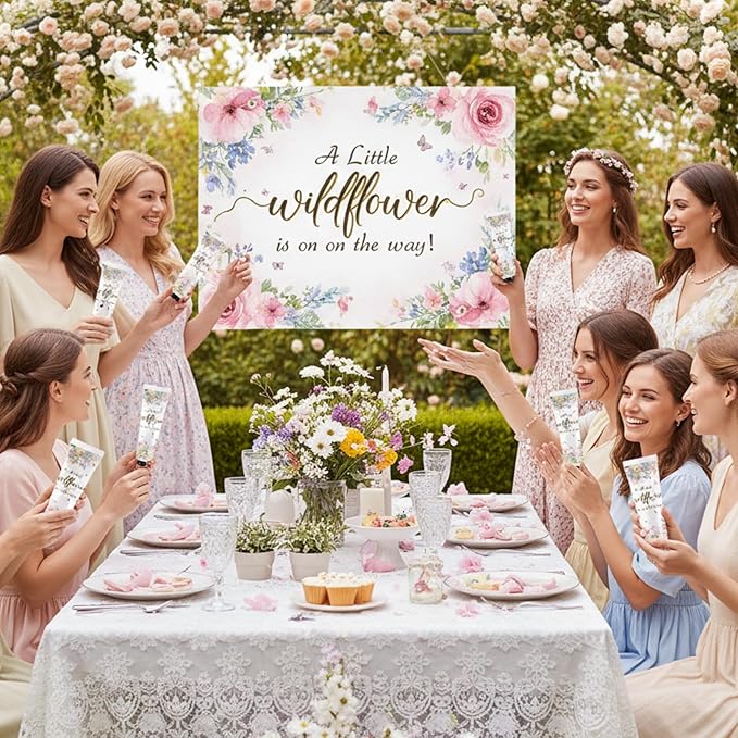 48 Sets a Little flower Is on The Way Baby Shower Hand Cream Bulk Baby Shower Favors Gifts Bridal Thank You Hand Cream for Guests Travel Size Lotion with Organza Bags