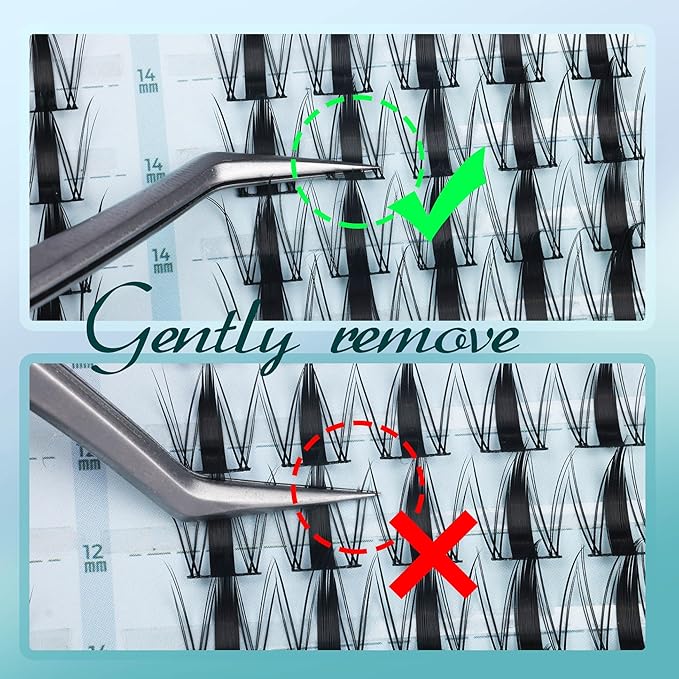 Fairy Lash Clusters Kit Manga Eyelash Clusters Wispy DIY Lash Extension Kit Anime Cluster Lashes 10-16mm Cluster Eyelash Extensions C-Curly Individual Lashes Kit with Bond & Seal, Tweezers by ALPHONSE