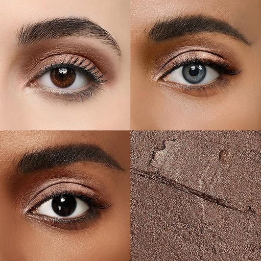 Longwear Cream Eye Shadow Sticks(16 Mocha Shimmer), Smudge-Proof, Waterproof Eyeshadow,Silky Formula Glitter With Makeup Brush,Brown Eyeshadow Stick