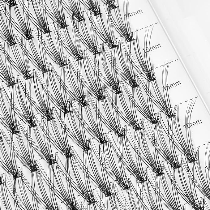 20D Lash Clusters, Individual Lashes, 240 Pcs 20D Individual Lash Extensions, Volume Soft Lightweight Reusable DIY Eyelash Extensions, Thickness 0.07mm C Curl False Eyelashes 12/13/14/15/16mm