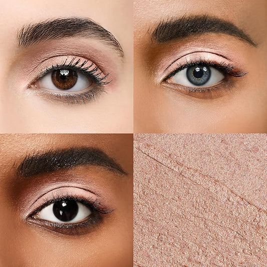 Cream Waterproof Hypoallergenic Eyeshadow Stick, long wear Metallic Glitter Matte Eye Shadow Pencil With Makeup Brush, Eye Brightener, 14 Tulip Shimmer