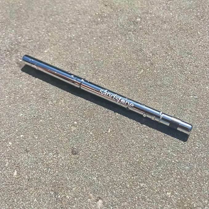 Sandstone Scandinavia Hypoallergenic Waterproof Eyeliner - Fragrance Free Metallic Eye liner - Vegan and Cruelty Free Eye Pencil - Eyeliner Pencil for Sensitive Eyes (Grey Stone)