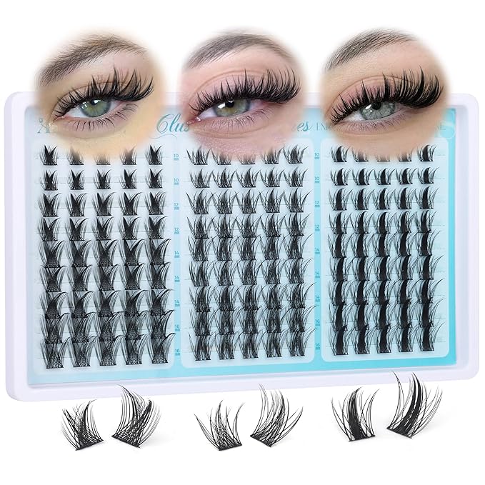 Fairy Lash Clusters 3 Styles Mixed Cluster Eyelash Extensions Wispy 3D Individual Lashes Clusters Natural Look DIY Lash Extensions by ALPHONSE