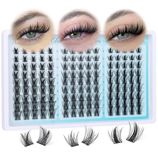 Fairy Lash Clusters 3 Styles Mixed Cluster Eyelash Extensions Wispy 3D Individual Lashes Clusters Natural Look DIY Lash Extensions by ALPHONSE