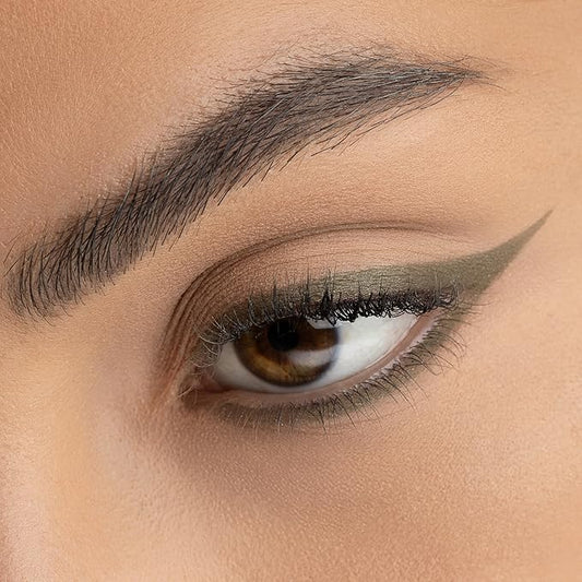 Radiant Professional Waterproof Eyeliner Pencil - Eyeliner Waterproof Smudge Proof for Woman - Long Lasting Under Eye Pencil for Smoky Eye - Soft Waterline Eye liner with Smudger Tool Olive (12)
